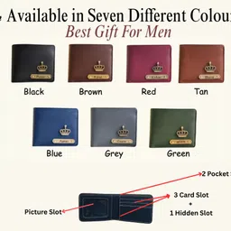 walletoz Men Casual, Trendy Tan Artificial Leather Wallet image 4