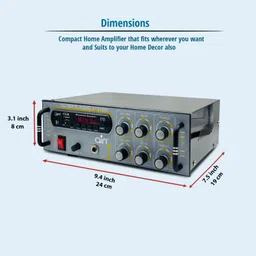 ain Amplifier/MIC Input/USB/SD Card Slot/FM Radio/AUX Input/Stereo amplifier 160 W AV Power Amplifier image 4