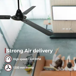 crompton Superbriz Deco 1200 3 Blade Ceiling Fan image 3