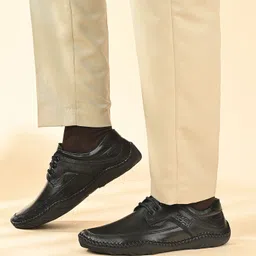 louis stitch Jet Genuine Leather Ultra Lightweight Formal Derby Shoes Lace Up For Men image 4