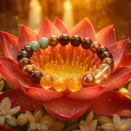 vibesle Pyrite, Green Aventurine, Citrine + Golden, Tiger's Eye, Citrine, 7 Chakra, Clear Quartz Beads, Agate, Crystal Bracelet image 3