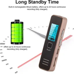 Point Zero Digital Voice Recorder, 8GB Support Audio Sound Recorder, NA Voice Recorder image 3