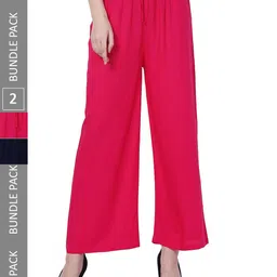 IndiWeaves Women Pack Of 2 Palazzos-picture-36