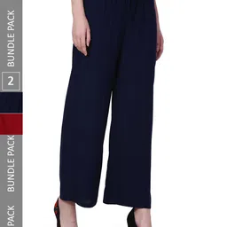IndiWeaves Women Pack Of 2 Palazzos-picture-16