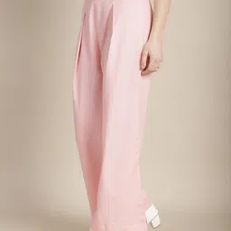 Tulsattva Mid Rise Cotton Flared Palazzos image 3