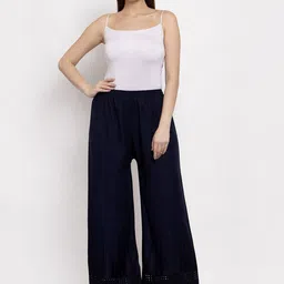 Miaz Lifestyle Women Pack of 2 Navy Blue & Maroon Ethnic Palazzos image 4