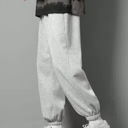 dockstreet Men Solid Grey Track Pants-picture-21
