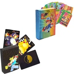 woyr 2 Set 55pc each TCG Black and Rainbow V Series Vmax Gx Playing Card-picture-11