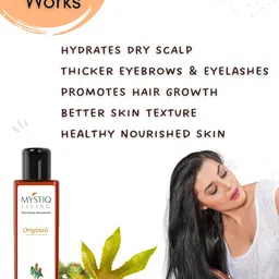 mystiq living Castor Oil (Cold Pressed) For Skin & Hair Growth (Organic) image 3