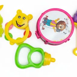 aarambhvaani Musical Baby Drum Set: Vibrant Rattles, Safe, Sensory, Development Toy. Rattle-picture-41