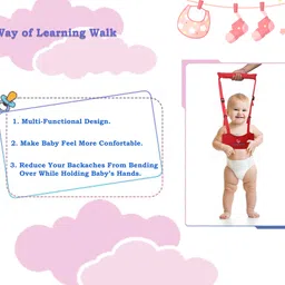 pseudo Baby Walk O Long Baby Walkers Infant Toddler Harnesses Learning Walk Assistant Baby Carrier image 5