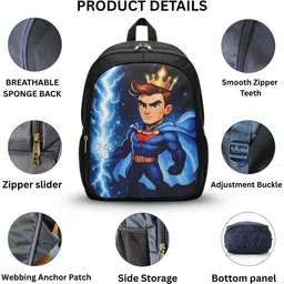 mosu Lightning Crown Adventure Backpack Waterproof School Bag image 5