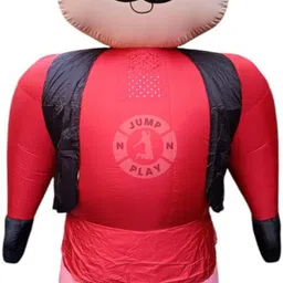 JUMP N PLAY Inflatable Air walking Costume With Motu Cartoon With 6 to 8 Feet Elders Halloween Costume-image-10