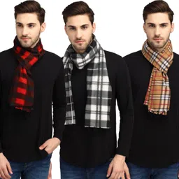 Fit N Fame Checkered Men Muffler-picture-26