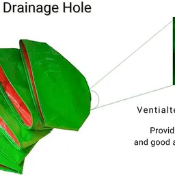sai global Terrace gardening grow bags (12x12) inches pack of 2 Grow Bag image 3