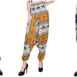 narnari Printed Rayon Women Harem Pants-picture-19