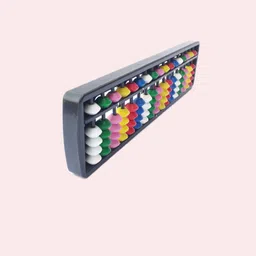 zenika 17_Rod Multicolor Abacus Maths learning toy image 2