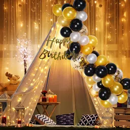 day decor Solid Happy Birthday Decoration Set | Balloon For Birthday Decoration Theme Kit Combo Balloon-picture-13