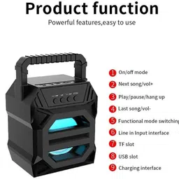 RECTITUDE WS-02 Mini Home Theatre 3D Sound Portable Speaker with Color-Full LED Light 5 W Bluetooth Laptop/Desktop Speaker image 2