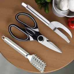 ramakrishnavan Perfect 3 pcs Fish Scissor , Scale and Maw Knife Combo For Kitchen Fish Scaler-picture-12
