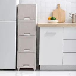 onpoint 1-Door 1-Shelf Plastic foldable Cupboard PVC Collapsible Wardrobe image 5