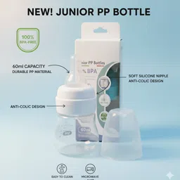 jublyn Baby Feeding Bottle (60ml) - BPA-Free. - 60 ml image 2