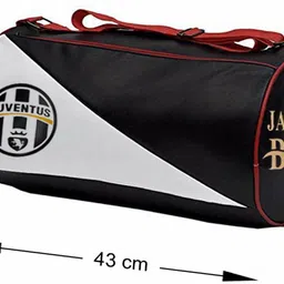 ananya enterprises 15 L Gym Duffel Bag - Combo Set of Gym Bag Duffel Bag with Hand band wirts supporter for Men & Women - Black, Red image 2