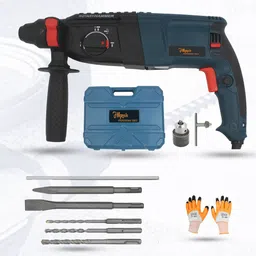 hillgrove 100% Copper Winding HGCM479M1 Impact Drill Machine with 5 Bits, SDS for Making Holes in Metal/Wood/Concrete Rotary Hammer Drill-picture-20