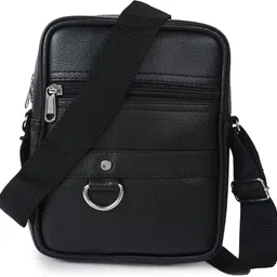 Black Men Sling Bag Premium Faux Leather Crossbody Sling Bag for Men & Women – Travel Ready-image-78