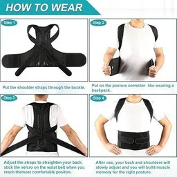 qp360 Posture corrector belt for men and women for back pain back support Back / Lumbar Support image 3
