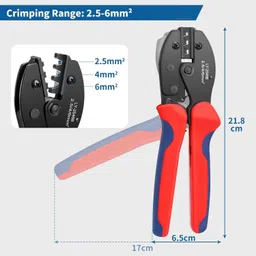 flemigo Solar Crimping Tool for 14-10AWG Solar Panel PV Cable,Solar Crimper Manual Crimper image 3