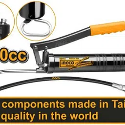 ingco 400CC / 14Oz Heavy-Duty Grease Gun, with High Pressure Flexible Nylon Hose, Manual Pump-picture-31