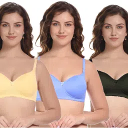 tarnpreet Pack of 3 Women Balconette Lightly Padded Bra-picture-34