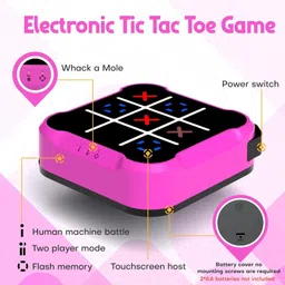 my baby love a perfect care Tic Tac Toe Bolt,Handheld Electric Puzzle Game Console, Electronic Board Game Accessories image 5