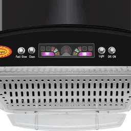 maplin Combo of 4 Burner LPG Cooktop (SQ Prima) and Kitchen Chimney (Eco Push) Auto Clean Wall Mounted Black 1400 CMH Chimney image 5