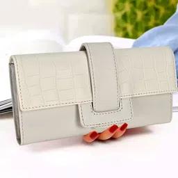 Casual, Party, Formal White Clutch-image-9