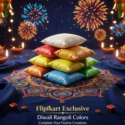 the rangoli spot Pack of 10 Rangoli Powder image 1