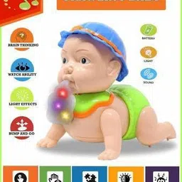 nkz Musical,Talking, Crawling Baby Toy for Babies with Dazzling Lights image 2