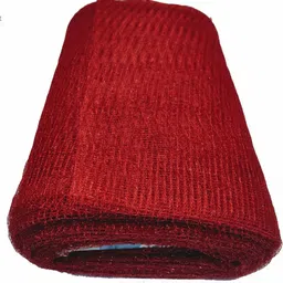 just flowers 15Mtr Red Mesh Net for Gift/Fruit Wrapping, Party/Mandir Decor-picture-17