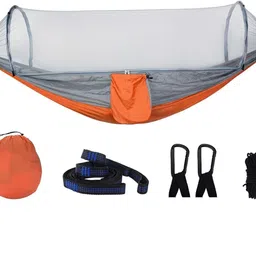 Ultralight Tree Hammock Outdoor Sleeping Bed 660lbs Capacity with Mosquito Net Sleeping Bag-image-75