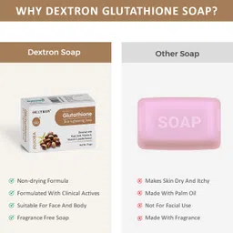 dextron Glutathione Skin Lightening Jojoba Soap With Kojic Acid Vitamin C D image 3
