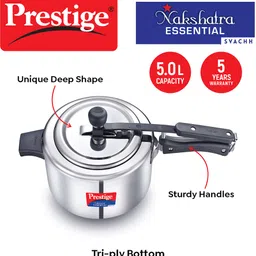 prestige Nakshatra Essential Svachh 5 L Induction Bottom Pressure Cooker image 2