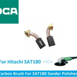 Carbon Brush For HIT-ACHI SAT180 Sander Polisher 7"(CBR162) Power & Hand Tool Kit-image-0