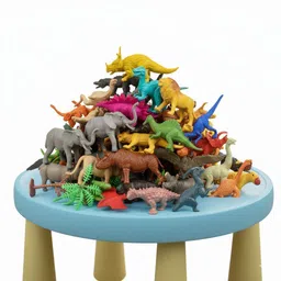 chutti toys Educational Animal Toys for Kids – 27 Rubber Dinosaurs, Birds & Animals figures-picture-24