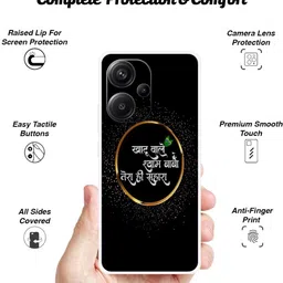 zaplab Back Cover for REDMI Note 13 Pro+ 5G, MZB0GK7IN Hare Ka Sahara Baba Shyam Hamara back cover image 4
