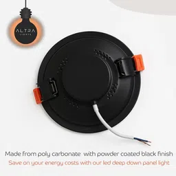 altralights 22W (3in1 Light Shade) Set of 4 Polycarbonate Low Deep Down Recessed Ceiling Lamp image 5