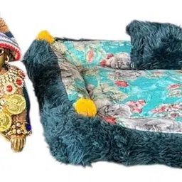 bravonix LADDU GOPAL, Krishna, Kanahiya Bistar, Thakur ji Bistar, With Quilt and 2 Pillow Dress image 1