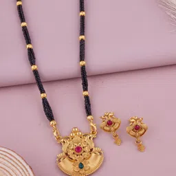 house of common Brass Gold-plated Gold Jewel Set-picture-18