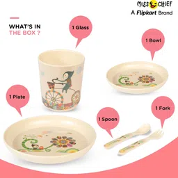 miss & chief by flipkart Baby Feeding Utensil Set with Plate- Melamine image 3