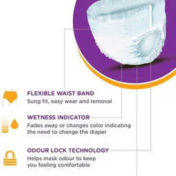 eldiapers Adult Pant Style Diaper - Extra Large (10 Pieces) - (Pack of 4) - XL image 4